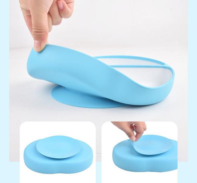 Imagem de Conjunto de Babador Prato Copo e Colher P Bebês Bpa Free De Silicone