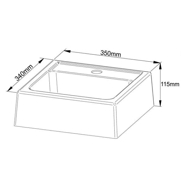 Imagem de Conjunto de Banheiro Armário c/Espelho BN3609 e Balcão Suspenso BN3607 c/Cuba Pia BN3630 60cm cor Branco - Tecno Mobili