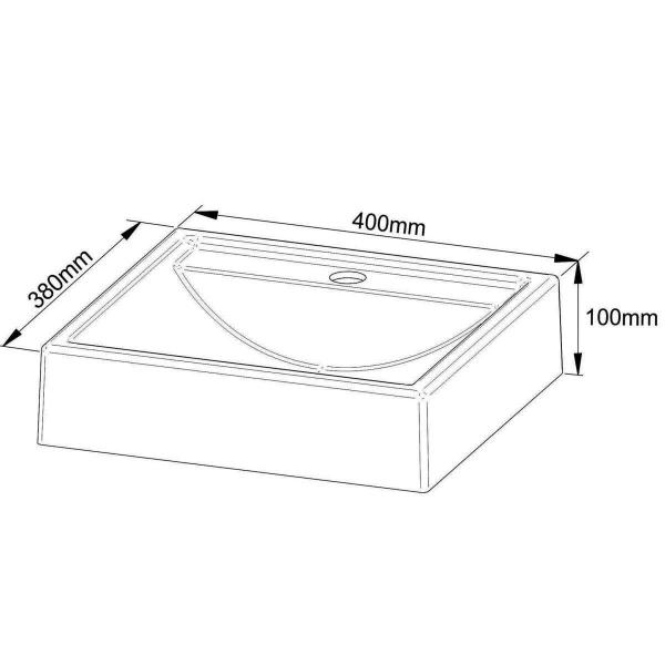 Imagem de Conjunto de Banheiro Balcão Suspenso BN3606 c/ Cuba Pia BN3600 60cm cor Amêndoa/Branco - Tecno Mobili