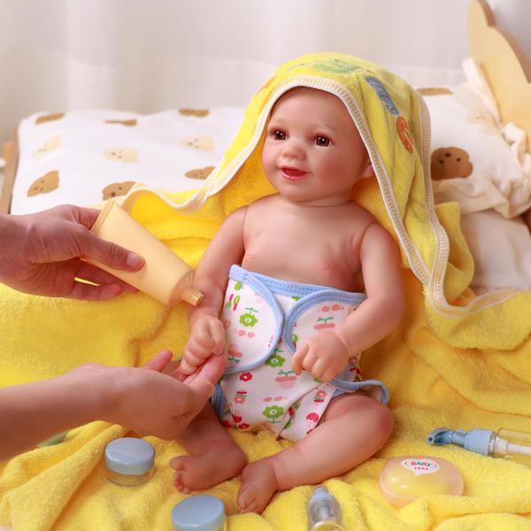 Imagem de Conjunto de banho Baby Doll BABESIDE para 30-50 cm com toalha, 16 peças de presente