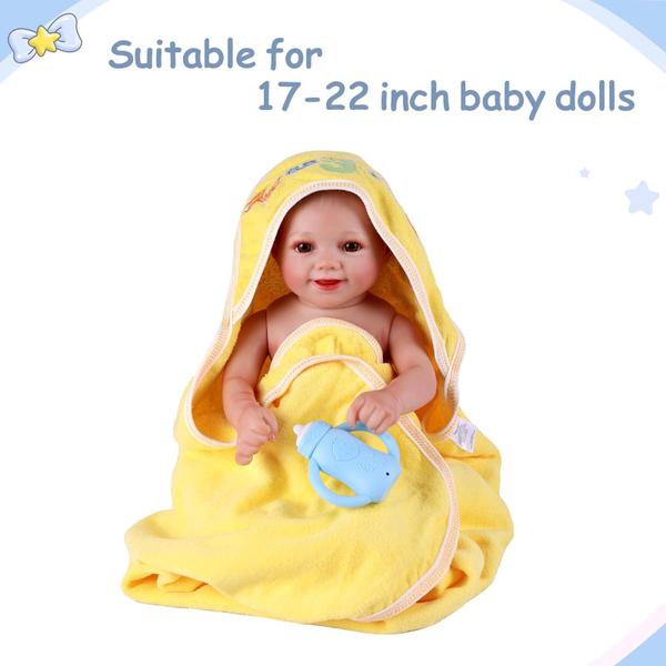 Imagem de Conjunto de banho Baby Doll BABESIDE para 30-50 cm com toalha, 16 peças de presente