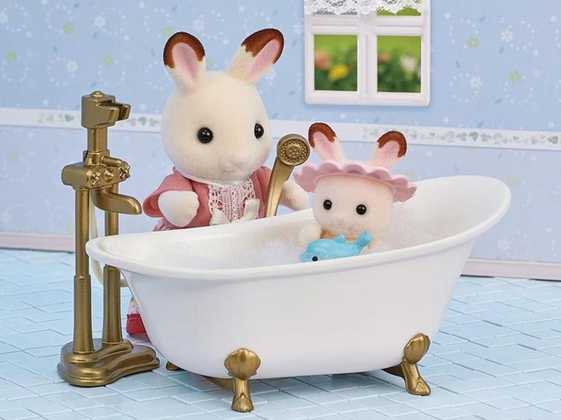 Conjunto De Banho E Chuveiro Sylvanian Families Epoch 5739 Imagem de Conjunto De Banho E Chuveiro Sylvanian Families Epoch 5739