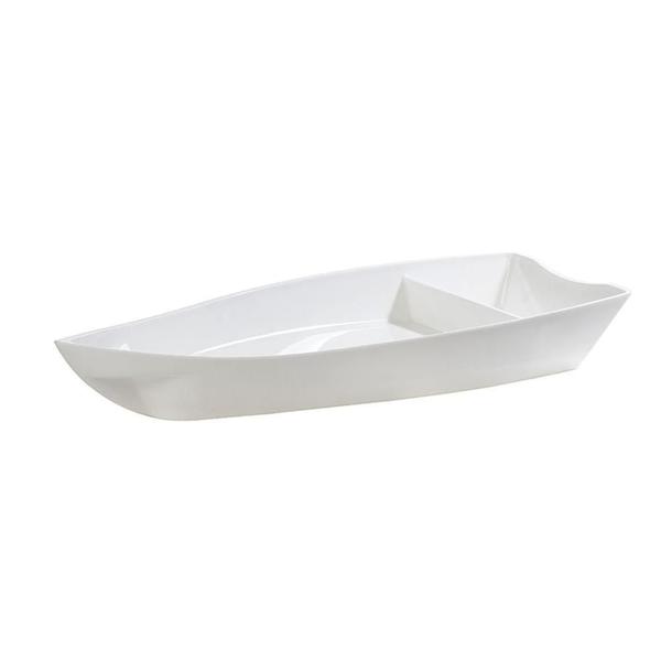 Imagem de Conjunto De Barco Sushi Vemplast M 1L 6 Peças Branco