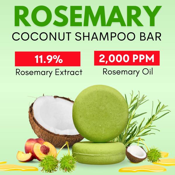 Imagem de Conjunto de barras de shampoo e condicionador PureRootss Rosemary, 3 unidades