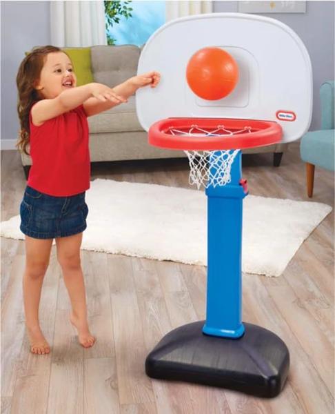 Imagem de Conjunto de basquete Little Tikes Easy Score Blue com 3 bolas de 1,5 a 5 anos