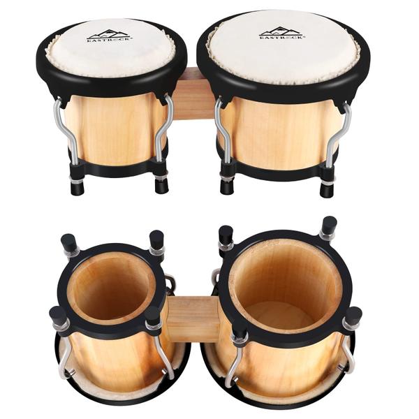 Imagem de Conjunto de bateria Bongo EastRock para crianças e adultos com chave de afinação