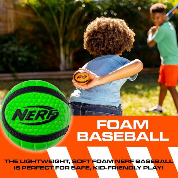 Imagem de Conjunto de beisebol Nerf Proshot Youth Foam Bat com beisebol macio