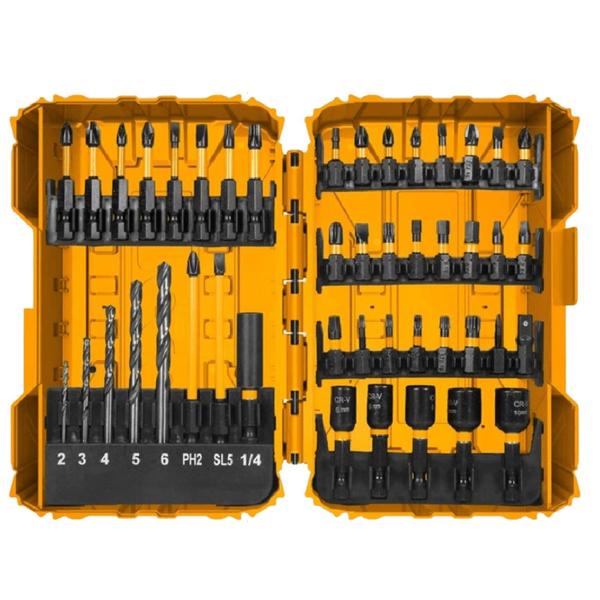 Imagem de Conjunto De Bits, Brocas E Soquetes 45 Peças - Ingco AKDL24502