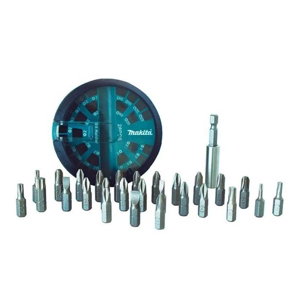 Imagem de Conjunto de Bits e Adaptador Makita 28 Peças B-28911