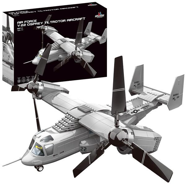 Imagem de Conjunto de blocos de construção Apostrophe Games V-22 Osprey Tiltrotor