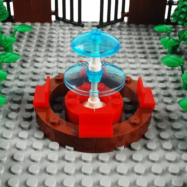 Imagem de Conjunto de blocos de construção BAENRCY Park Fountain Scery Accessory