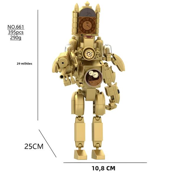 Imagem de Conjunto de blocos de construção de banheiro da série Titan Skibidi DIY Bricks Toys para crianças