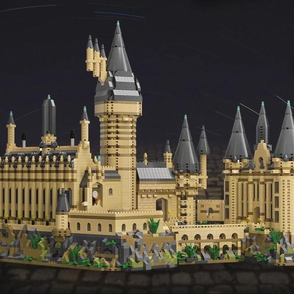 Imagem de Conjunto de Blocos de Construção de Castelo Medieval Harry Potter - Brinquedo para Crianças (35mm)