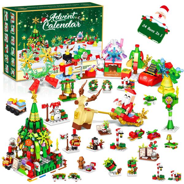 Conjunto de blocos de construção do calendário do advento Ferdiiz 2024 Natal Imagem de Conjunto de blocos de construção do calendário do advento Ferdiiz 2024 Natal