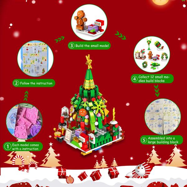 Conjunto de blocos de construção do calendário do advento Ferdiiz 2024 Natal Imagem de Conjunto de blocos de construção do calendário do advento Ferdiiz 2024 Natal
