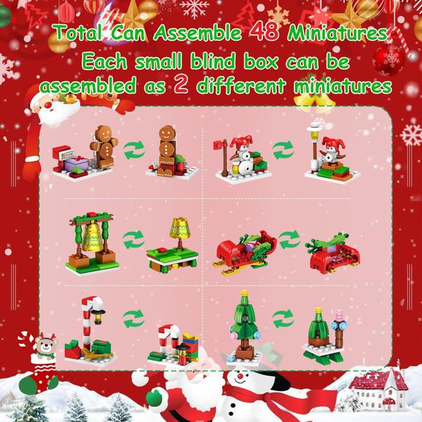 Conjunto de blocos de construção do calendário do advento Ferdiiz 2024 Natal Imagem de Conjunto de blocos de construção do calendário do advento Ferdiiz 2024 Natal