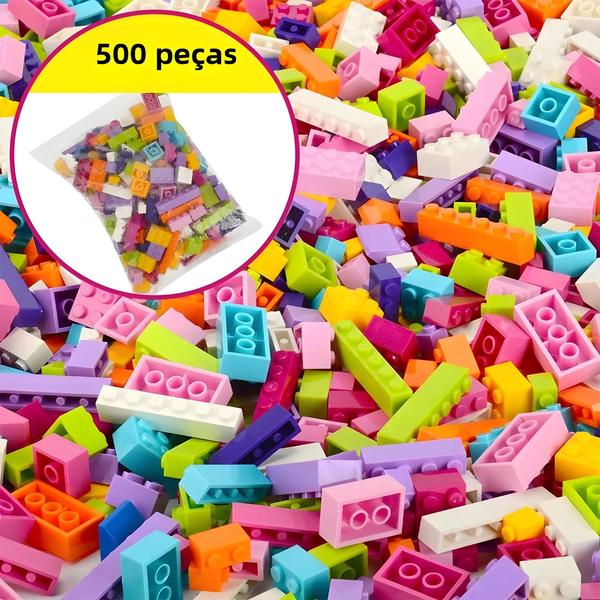 Conjunto de Blocos de Construção Educacionais DIY para Crianças - Presente Clássico Imagem de Conjunto de Blocos de Construção Educacionais DIY para Crianças - Presente Clássico