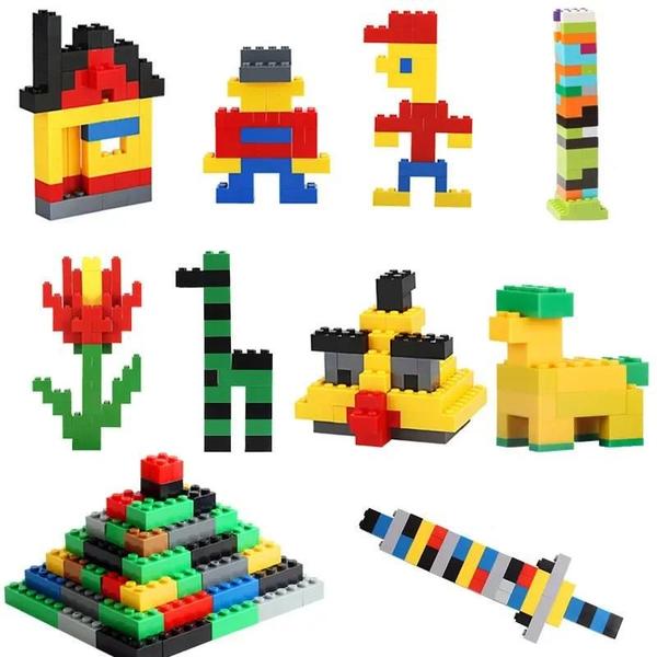 Conjunto de Blocos de Construção Educacionais DIY para Crianças - Presente Clássico Imagem de Conjunto de Blocos de Construção Educacionais DIY para Crianças - Presente Clássico