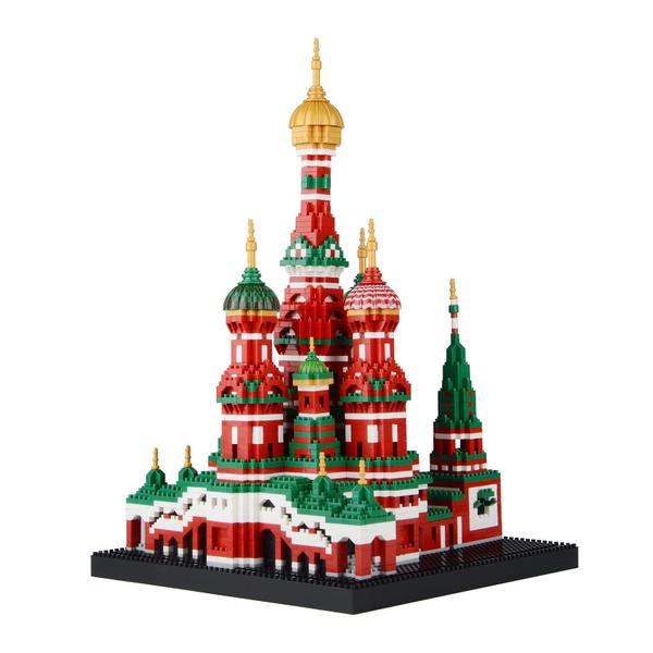 Conjunto de blocos de construção Geniteen Saint Basil's Cathedral 4300 unidades Imagem de Conjunto de blocos de construção Geniteen Saint Basil's Cathedral 4300 unidades