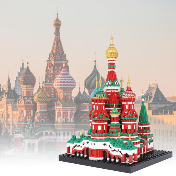 Conjunto de blocos de construção Geniteen Saint Basil's Cathedral 4300 unidades Imagem de Conjunto de blocos de construção Geniteen Saint Basil's Cathedral 4300 unidades