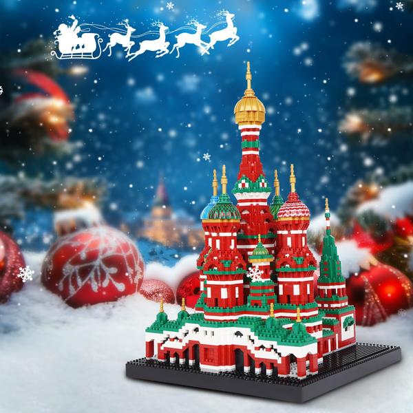 Conjunto de blocos de construção Geniteen Saint Basil's Cathedral 4300 unidades Imagem de Conjunto de blocos de construção Geniteen Saint Basil's Cathedral 4300 unidades