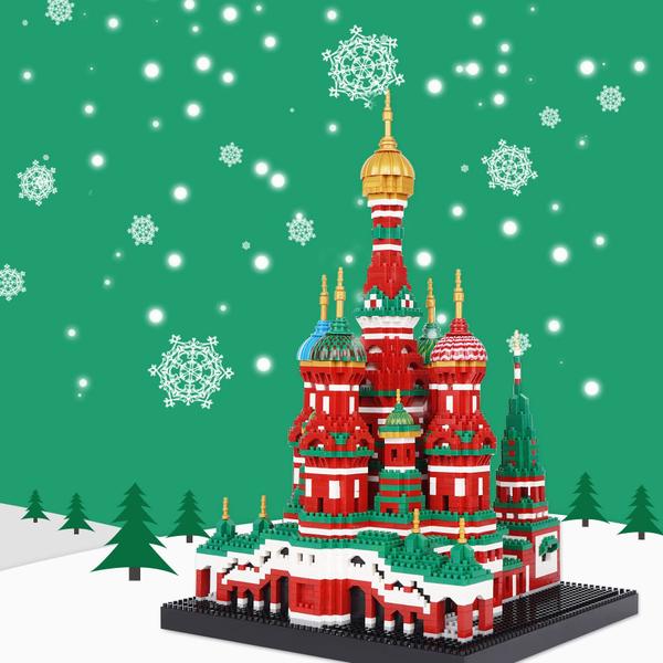 Conjunto de blocos de construção Geniteen Saint Basil's Cathedral 4300 unidades Imagem de Conjunto de blocos de construção Geniteen Saint Basil's Cathedral 4300 unidades
