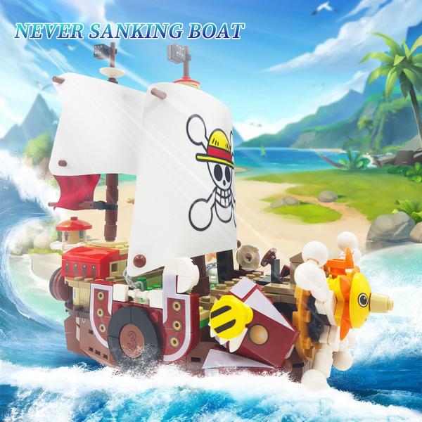 Imagem de Conjunto de blocos de construção JESGO Anime Thousand Sunny Ship 432 unidades