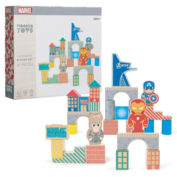 Imagem de Conjunto de blocos de construção Just Play Disney Marvel Avengers 29 unidades