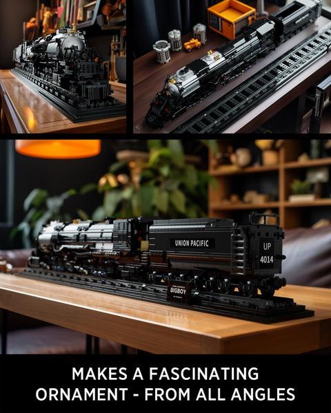 Imagem de Conjunto de blocos de construção Nifeliz Big Boy Locomotive com 1.818 peças