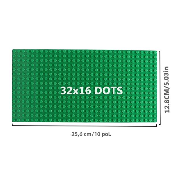 Conjunto de Blocos de Construção para Crianças - 6 Peças com Placas Base 32x32 e 32x16 Imagem de Conjunto de Blocos de Construção para Crianças - 6 Peças com Placas Base 32x32 e 32x16