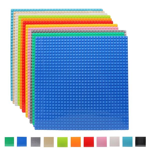 Conjunto de Blocos de Construção para Crianças - 6 Peças com Placas Base 32x32 e 32x16 Imagem de Conjunto de Blocos de Construção para Crianças - 6 Peças com Placas Base 32x32 e 32x16