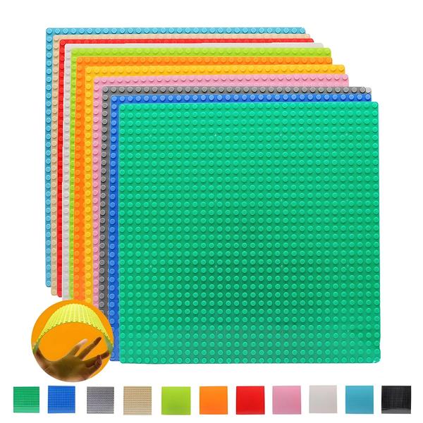 Conjunto de Blocos de Construção para Crianças - 6 Peças com Placas Base 32x32 e 32x16 Imagem de Conjunto de Blocos de Construção para Crianças - 6 Peças com Placas Base 32x32 e 32x16