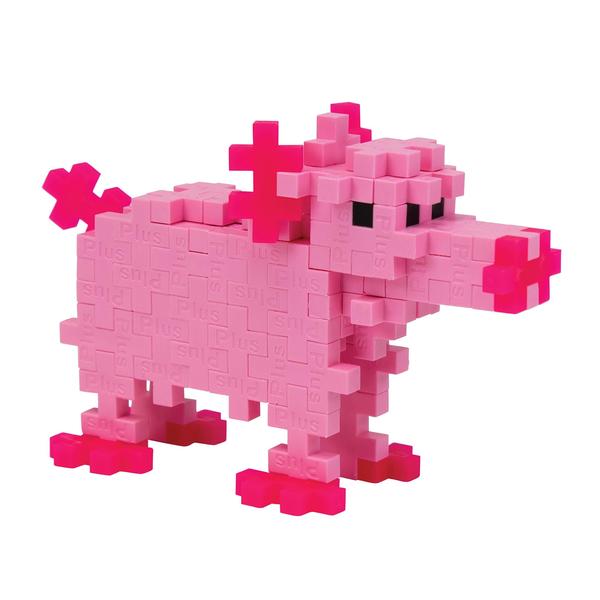 Imagem de Conjunto de blocos de construção PLUS PLUS, estatueta de animais 3D, Pig Kids