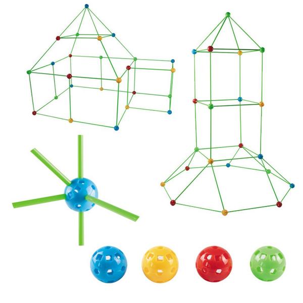 Imagem de Conjunto de blocos de construção Wokex DIY para crianças com tenda 87 peças