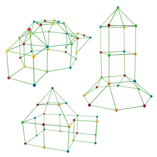 Imagem de Conjunto de blocos de construção Wokex DIY para crianças com tenda 87 peças