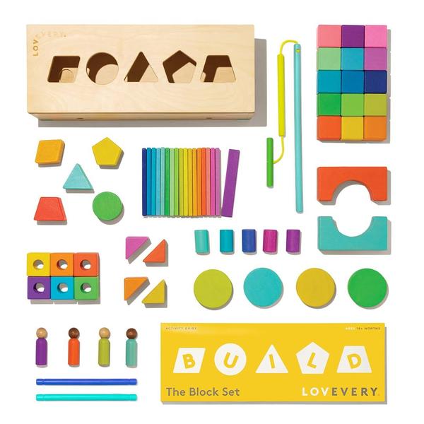 Conjunto de blocos Lovevery Solid Wood, 70 peças, 18 cores, 18 meses ou mais Imagem de Conjunto de blocos Lovevery Solid Wood, 70 peças, 18 cores, 18 meses ou mais