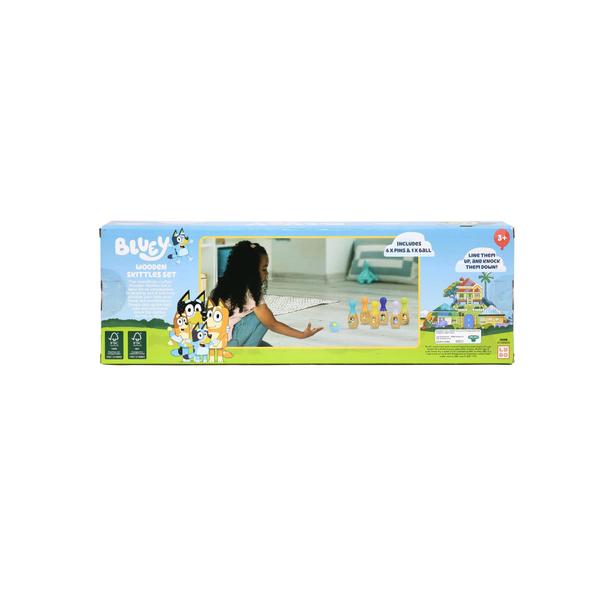 Imagem de Conjunto de boliche Bluey Wooden Skittles Indoor Outdoor Kids 3+