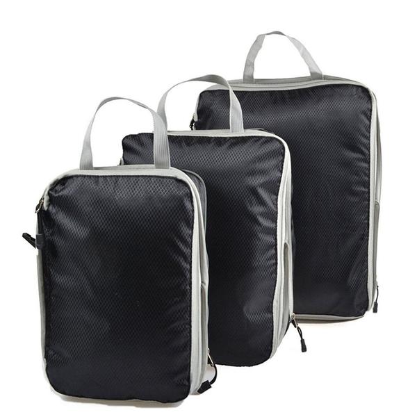 Imagem de Conjunto de bolsas de armazenamento de compressão Wokex para viagens, 3 peças com bolsa