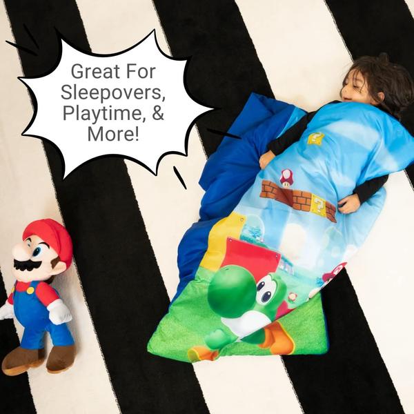 Imagem de Conjunto de bolsas de dormir/dormir Super Mario Kids Franco Official