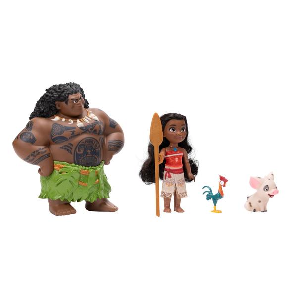 Imagem de Conjunto de bonecas Disney Princess Moana & Maui com Pua e Heihei 15cm