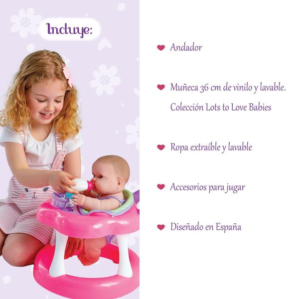 Imagem de Conjunto de bonecas e andadores JC Toys Lots to Love Babies 14 a 2 anos ou mais