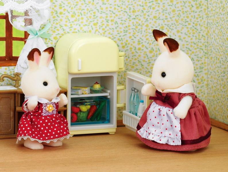 Imagem de Conjunto de bonecas Epoch Sylvanian Families Chocolat Rabbit com móveis