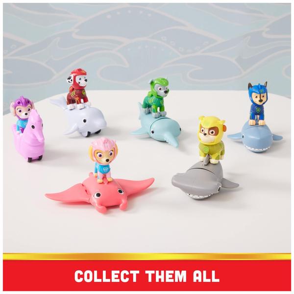 Imagem de Conjunto de bonecos de ação Paw Patrol Aqua Pups Coral com cavalo marinho