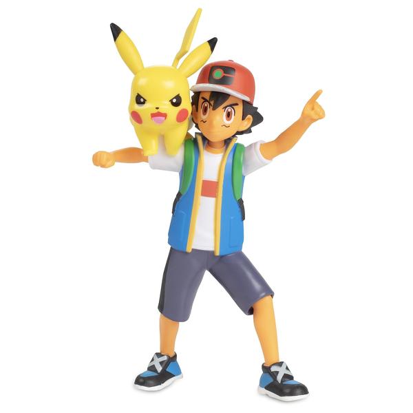 Imagem de Conjunto de bonecos Pokémon Battle Ready de 6 peças com Ash e Pikachu