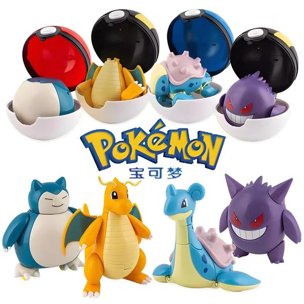 Imagem de Conjunto de Bonecos Pokémon - Pikachu, Gengar, Dragonite, Snorlax e Lapras