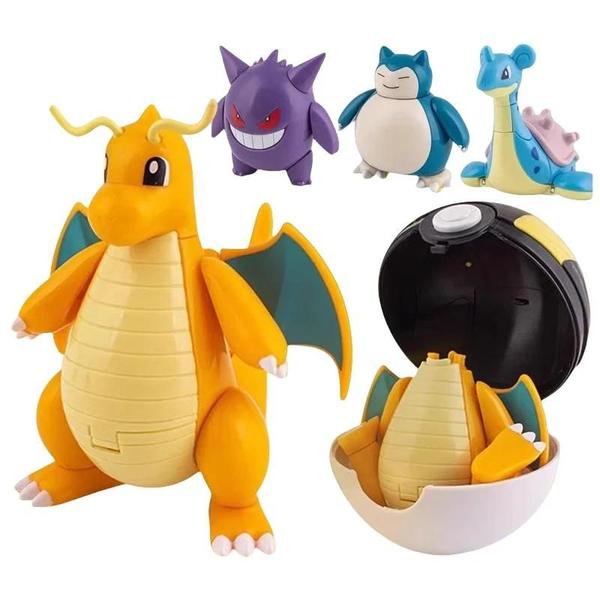 Imagem de Conjunto de Bonecos Pokémon - Pikachu, Gengar, Dragonite, Snorlax e Lapras