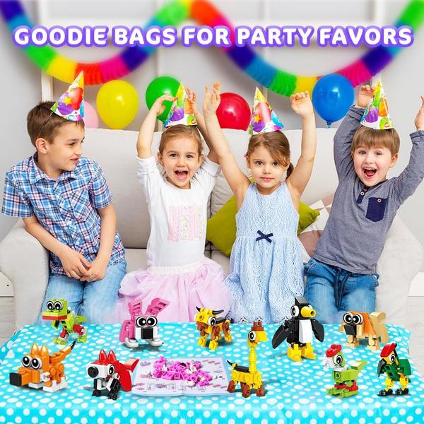 Imagem de Conjunto de brinquedos Building Blocks HOGOKIDS Party Favors, pacote com 10 unidades para crianças