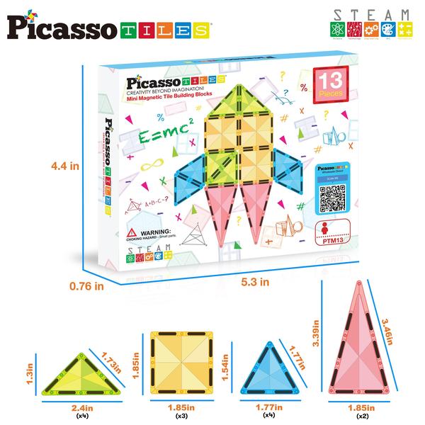 Imagem de Conjunto de brinquedos Building Blocks PicassoTiles Travel Size PTM13