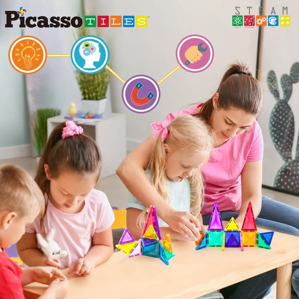 Imagem de Conjunto de brinquedos Building Blocks PicassoTiles Travel Size PTM13