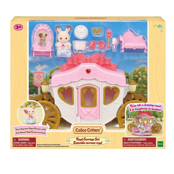 Imagem de Conjunto de brinquedos Calico Critters Royal Carriage com boneca e acessórios